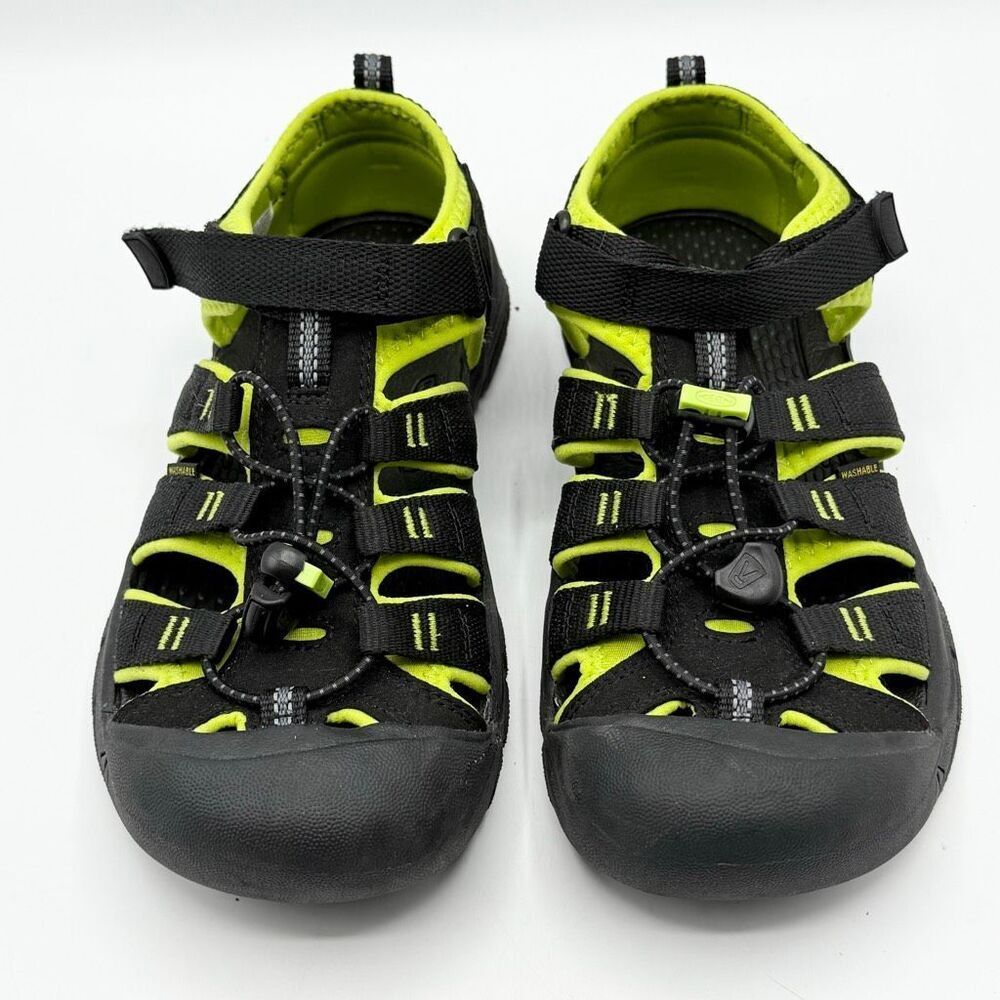KEEN Newport II Lime Green Black Hiking Sandals - Big Kid US 4 / EU 36